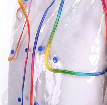 Çoklu Uygulama Şeffaf Çocuk Yağmurluk Panço Plastik EVA Malzeme