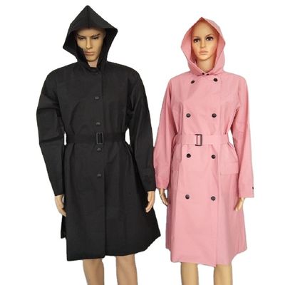 Başlıklı Unisex Sevimli Yağmur Ceketleri ODM Mevcut Tek Kişi Giyim