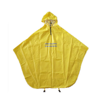 Polyester Özel Su Geçirmez Sarı Kadın Bisiklet Yağmur Panço