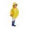OEM Polyester Yağmurluk, Şeffaf Çocuk Sarı Yağmurluk 500 * 800mm